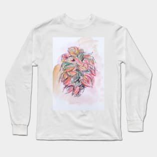 Colored Pencil Flowers Long Sleeve T-Shirt